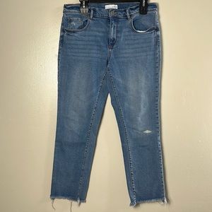 Loft Jean pants modern straight distressed women’s size 28/6